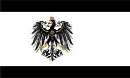 Flagge des Königreichs Preußen (1892 - 1918); Von David Liuzzo [Copyrighted frei], über Wikimedia Commons. 