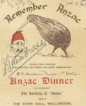 Anzac Dinner 1917