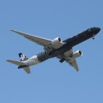 Air NZ im Landeanflug auf den Flughafen von Auckland