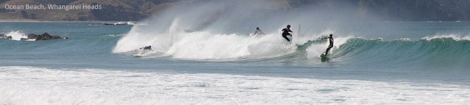 Whangarei Heads surf, New Zealand